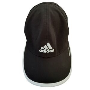 Adidas AEROREADY Black Running Hat Lightweight Breathable Adjustable Cap